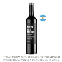 LAS MORAS - Vino Tinto Cabernet Syrah 13.5° 750 mL