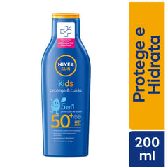 NIVEA - Protector Solar Sun Kids 5 en 1 FPS50 + 200 mL