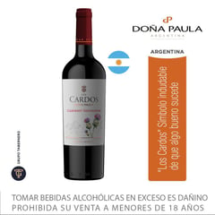 DOÑA PAULA - Vino Tinto Los Cardos Cabernet Sauvignon 13.5° 750 mL