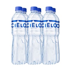 CIELO - Agua Mineral sin gas Pack 6 Unidades 625 mL