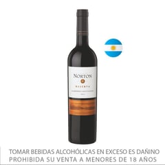 NORTON - Vino Reserva Cabernet Sauvignon 14° 750 mL