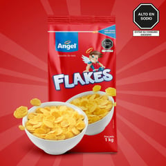 ANGEL - Cereal en Hojuelas de Maíz ángel Flakes 1 kg