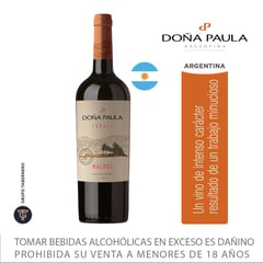 DOÑA PAULA - Vino Tinto Malbec Estate 13.5° 750 mL