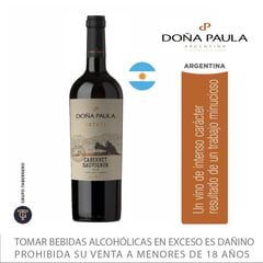 DOÑA PAULA - Vino Tinto Cabernet Sauvignon 13.5° 750 mL