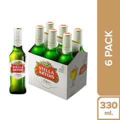 STELLA ARTOIS - Bot X 330 mL Six Pack