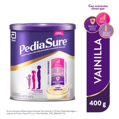 PEDIASURE - Suplemento Nutricional Plus Triplesure Sabor Vainilla 400 g