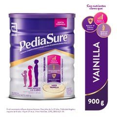 PEDIASURE - Suplemento Nutricional Plus Triplesure Sabor Vainilla 900 g