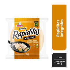 BIMBO - Rapiditas Tortilla de Harina de Trigo Integral 12 Unidades