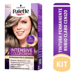 SCHWARZKOPF - Tinte para Cabello Color 81 Rubio Claro Cenizo Palette 50 g