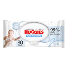 HUGGIES - Toallitas Húmedas Recién Nacido Bolsa 80 Unidades