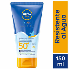 NIVEA - Protector Solar Sun Kids Swim & Play FPS50 + 150 mL