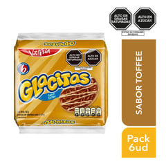 VICTORIA - Galleta Glacitas Sabor Toffee 6 Unidades