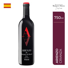 MARQUES DE RISCAL - Vino Tinto Arienzo Marqués de Riscal Crianza 14.5° 750 mL