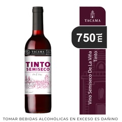 Vino Tinto Semi Seco Dulce Natural 750 mL