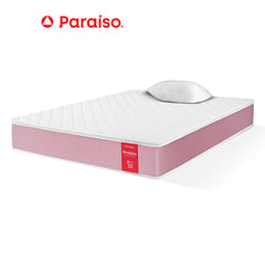 PARAISO - Colchón Medallón 1.5 Plazas + Almohada + Protector