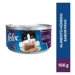 FELIX - Comida Húmeda para gatos Adultos Sabor Pavo 156 g