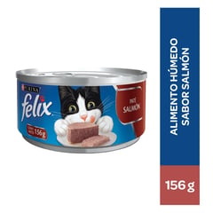 FELIX - Alimento húmedo para gatos Paté Salmón 156 gr