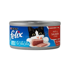 FELIX - Alimento húmedo para gatos Paté Salmón 156 gr