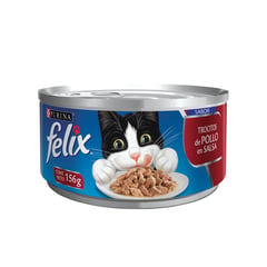 FELIX - Comida Húmeda para Gatos Adultos Sabor Pollo 156 g