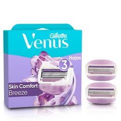 GILLETTE - Venus Skin Comfort Breeze Repuestos Para Afeitar 2 und