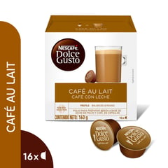 DOLCE GUSTO - Café con Leche Nescafé 16 Cápsulas