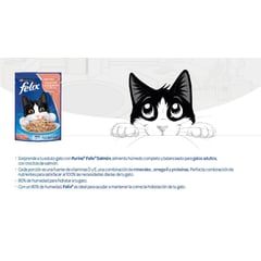 FELIX - Alimento húmedo para gatos Classic con Salmón 85 gr