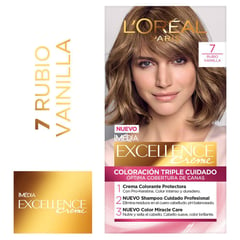 EXCELLENCE - Tinte para cabello 7 rubio vainilla 162.5 mL