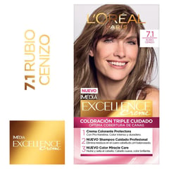 EXCELLENCE - Tinte para cabello 7.1 rubio cenizo 162.5 mL