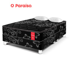 PARAISO - Cama Super Star Negro Queen