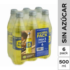 INCA KOLA - Six Pack de Gaseosa Sin Azúcar de 500 mL