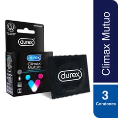 DUREX - Condones Climax Mutuo de 3 unidades