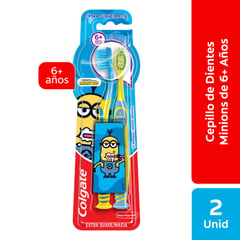 COLGATE - Cepillo Dental Smiles Minions 6 Años 2 Und