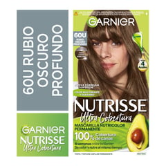 NUTRISSE - Tinte para cabello Ultra Cobertura 600 Rubio Oscuro 157 mL