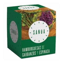 SANUA - HAMBURGUESA GARBANZOS Y ESPINACA X 600G