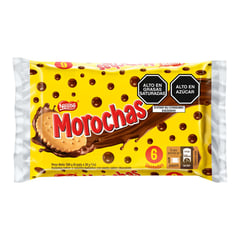 NESTLE - Galleta Morochas Vainilla Cubierta de Chocolate 6 Unidades