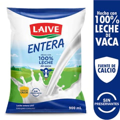 LAIVE - Leche fresca de 900 mL