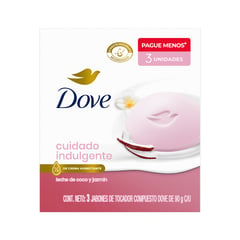 DOVE - Tripack de Jabón de Leche de Coco de 90 g