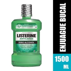 LISTERINE - Enjuague Bucal Anticaries Zero 1.5 L