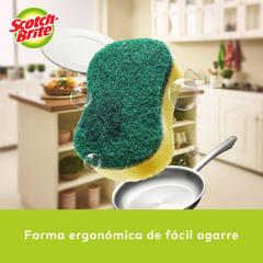 SCOTCH BRITE - Esponja 2 en 1