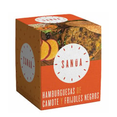 SANUA - Hamburguesas de Frijoles Negros y Camote 600 g