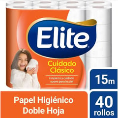 ELITE - Papel Higiénico Doble Hoja x 40