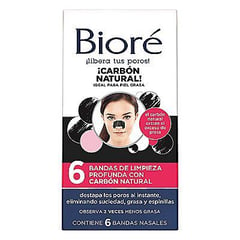 BIORE - BANDAS NASALES CARBON NATUR X6U