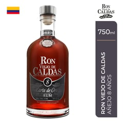 VIEJO DE CALDAS - Ron Oro 8 años 750 mL