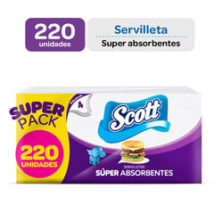 SCOTT - Servilletas Doblada en 4 220 unds