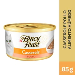 FANCY FEAST - Alimento húmedo para gatos sabor pollo en lata de 85 g