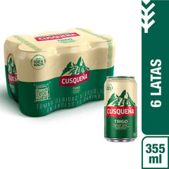 CUSQUEÑA - Six Pack de Cerveza Trigo de 355 mL