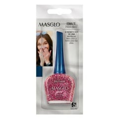 MASGLO - Esmalte Brillo Partículas Rosa 13.5 mL