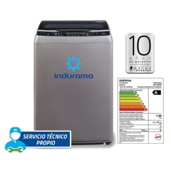 INDURAMA - LAVADORA GRIS CARGA SUPERIOR 19 KG