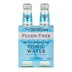 FEVER TREE - FOURPK AGUA TONICA MEDITERRANEAN 200ML