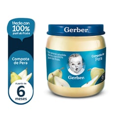 GERBER - Compota Gerber® Pera Frasco 113g